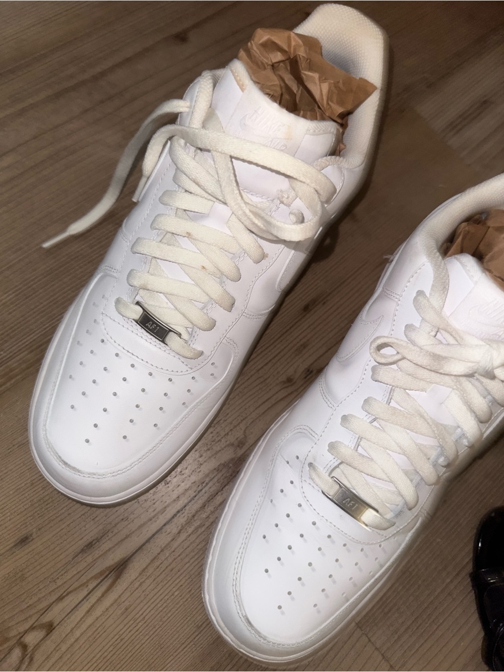 Nike White Low-Top Leather Sneakers